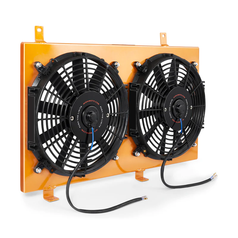 Mishimoto 04-08 Mazda RX8 Aluminum Fan Shroud Gold - Image 2