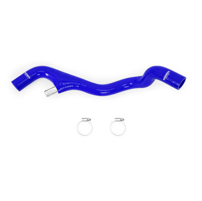 Mishimoto 05-07 Ford F-250/F-350 6.0L Powerstroke Lower Overflow Blue Silicone Hose Kit - Image 2
