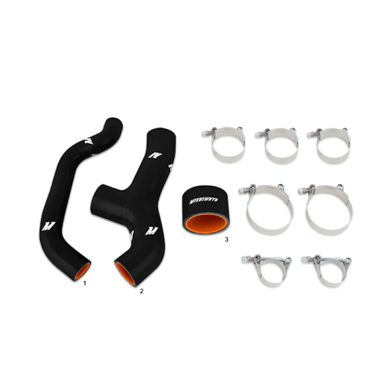Mishimoto 06-07 Subaru WRX Black Silicone Intercooler Hoses - Image 3