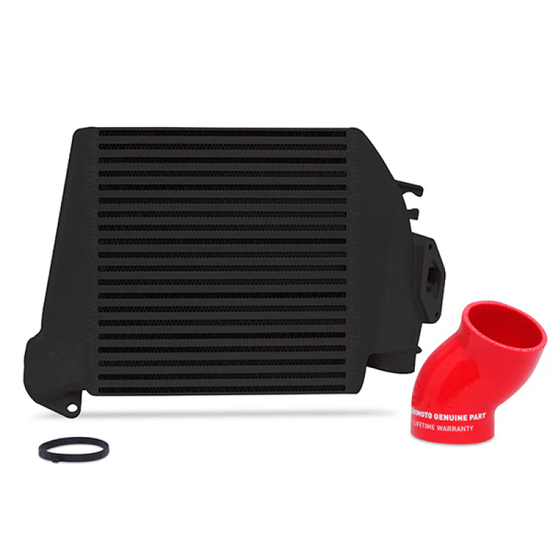 Mishimoto 08-14 Subaru WRX Top-Mount Intercooler Kit - Powder Coated Black & Red Hoses - Image 2