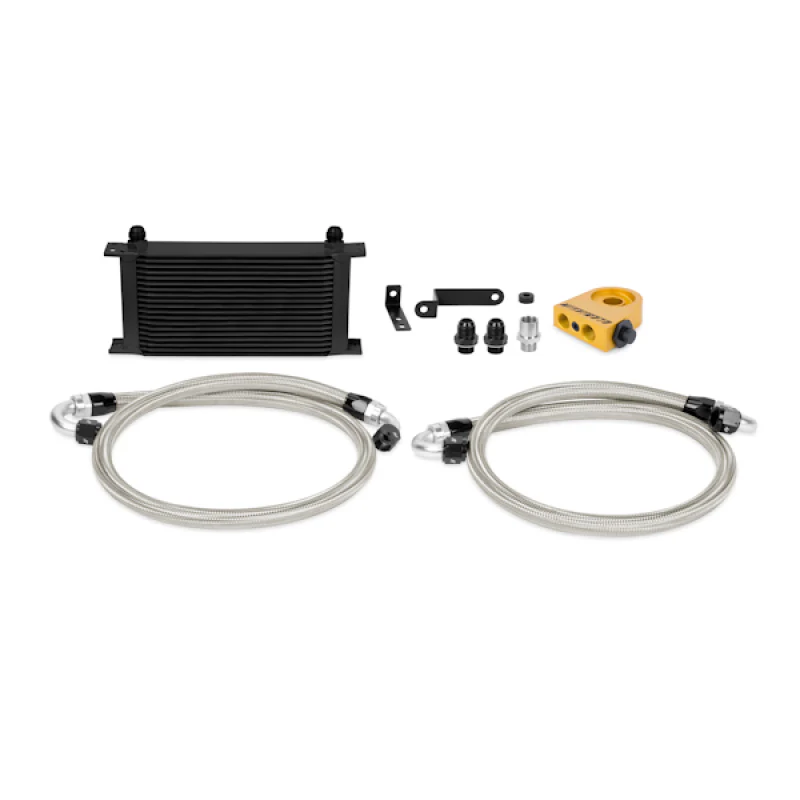 Mishimoto 08-14 WRX/STi Thermostatic Oil Cooler Kit - Black - Image 2