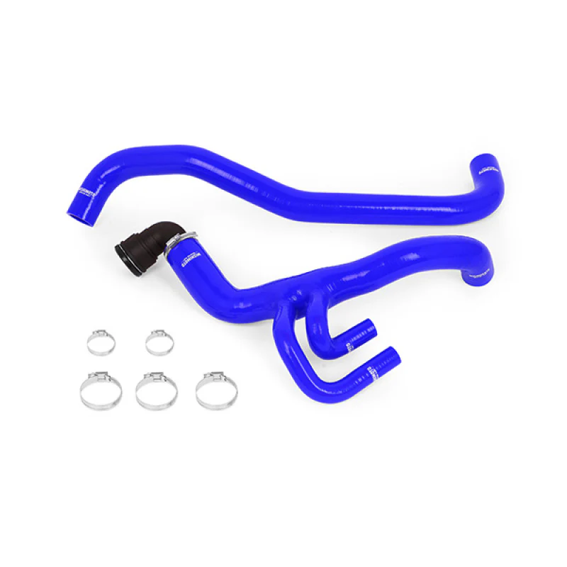 Mishimoto 10-14 Ford F-150 Raptor 6.2L V8 Blue Silicone Radiator Hose Kit - Image 4