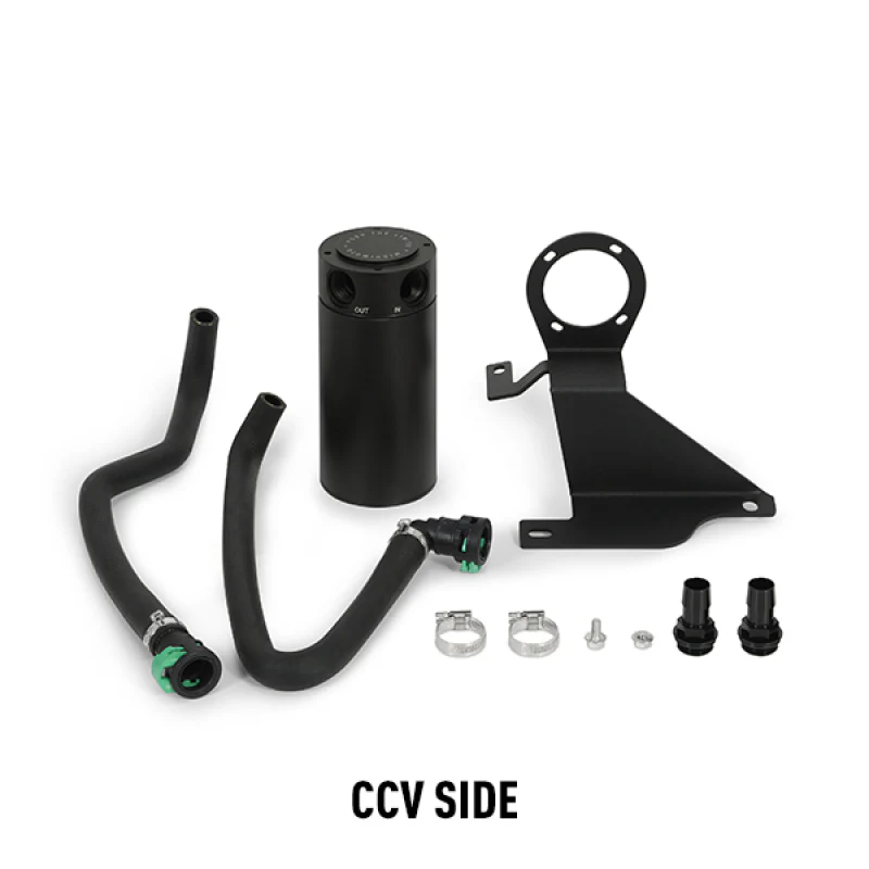 Mishimoto 11-14 Ford F-150 EcoBoost 3.5L Baffled Oil Catch Can Kit - Black - Image 7