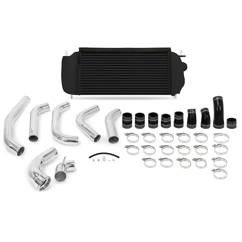 Mishimoto 15-16 Ford F-150 EcoBoost 3.5L Black Performance Intercooler Kit w/ Polished Pipes - Image 2