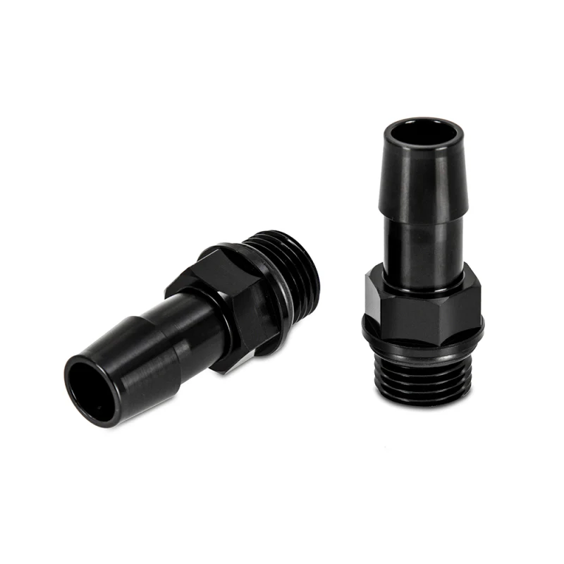 Mishimoto 16X1.5 TO 1/2in. Hose Barb Aluminum Fittings (Pack of 2) - Image 2