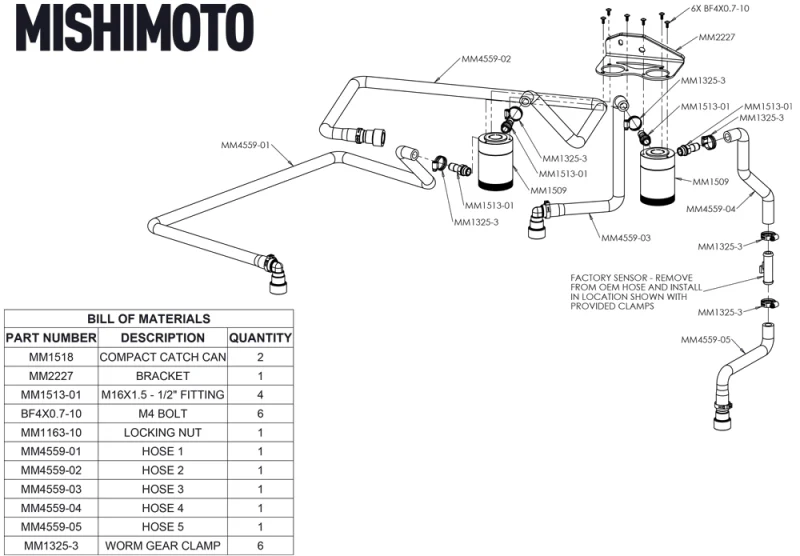 Mishimoto 18+ Ford F-150 2.7L EcoBoost Baffled Oil Catch Can Kit - Clear - Image 5
