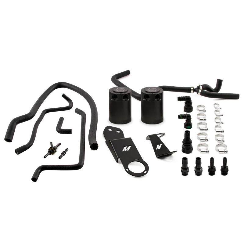 Mishimoto 2013+ Cadillac ATS 2.0T Baffled Oil Catch Can Kit - Black - Image 2