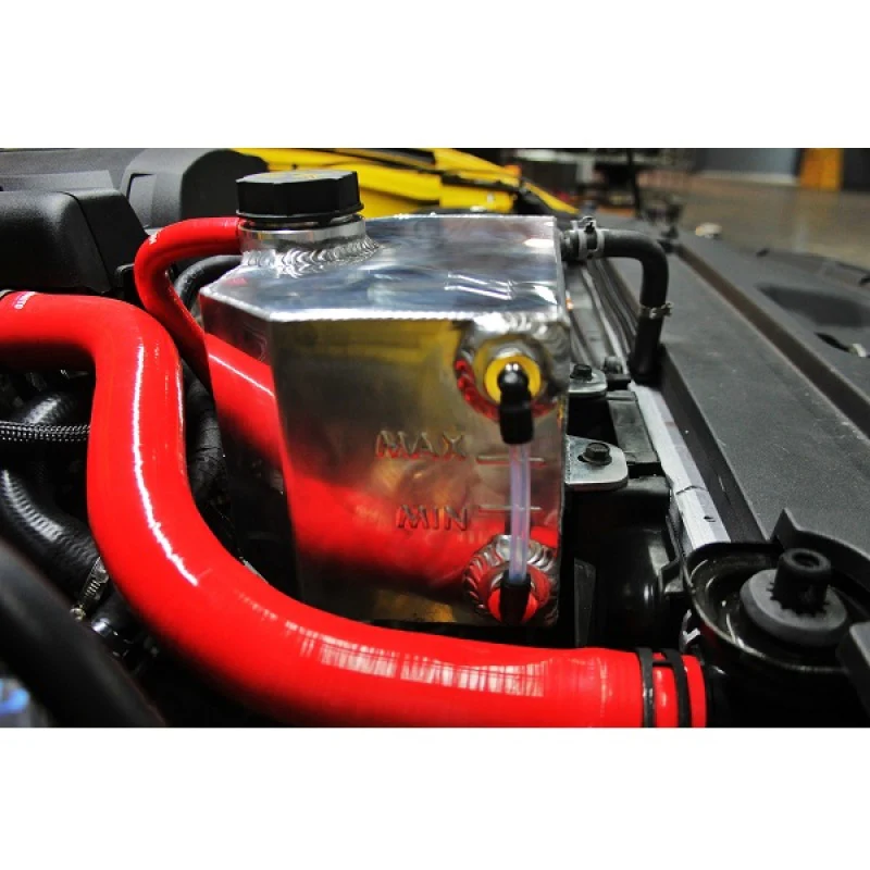 Mishimoto 2015 Ford Mustang EcoBoost / 3.7L / 5.0L Aluminum Coolant Expansion Tank-Polished - Image 13