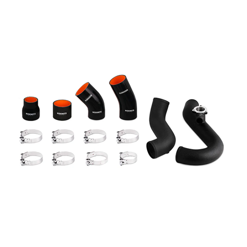 Mishimoto 2015 Ford Mustang EcoBoost Performance Intercooler Kit - Black Core Wrinkle Black Pipes - Image 9