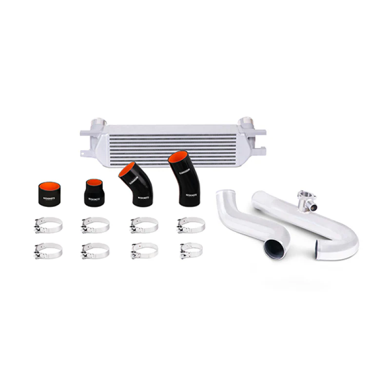 Mishimoto 2015 Ford Mustang EcoBoost Performance Intercooler Kit - Silver Core Polished Pipes - Image 2