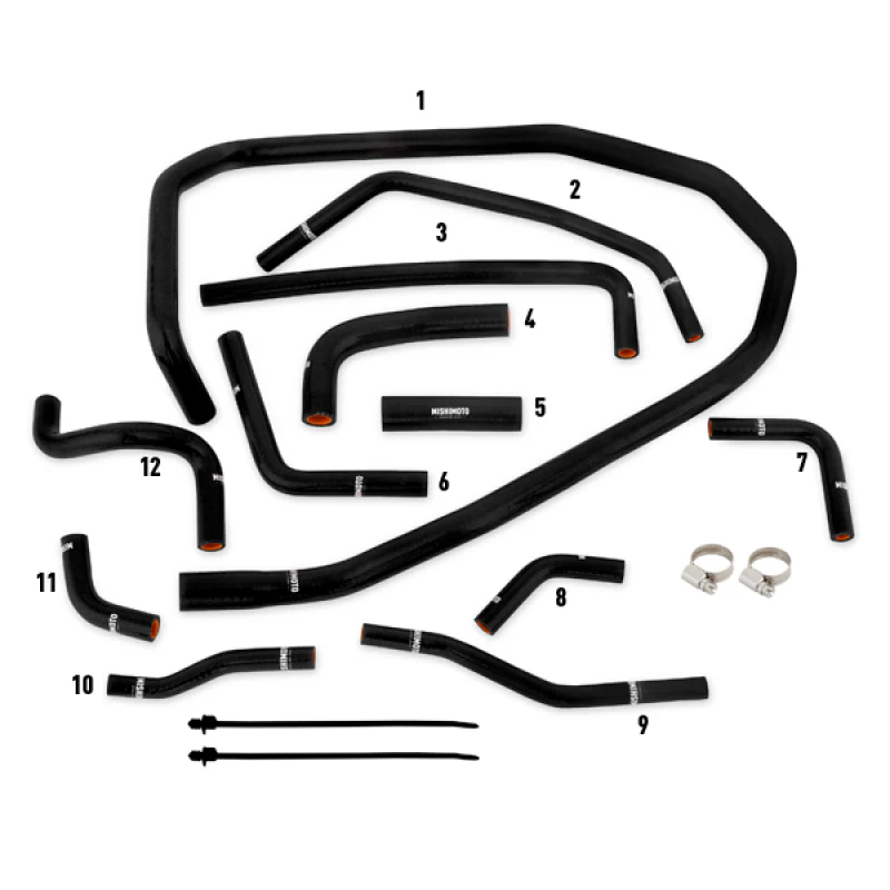 Mishimoto 2015 Subaru WRX Black Silicone Radiator Coolant Ancillary Hoses Kit - Image 19