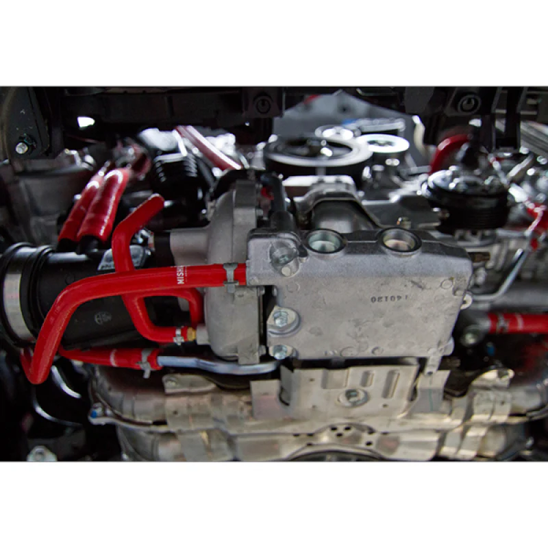 Mishimoto 2015 Subaru WRX Red Silicone Radiator Coolant Ancillary Hoses Kit - Image 6
