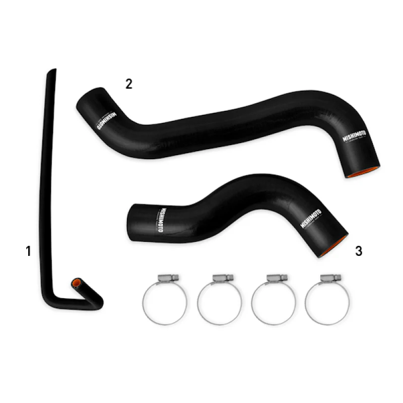 Mishimoto 2015+ Subaru WRX Silicone Radiator Coolant Hose Kit - Black - Image 4