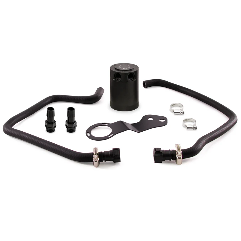 Mishimoto 2016+ Chevrolet Camaro SS Baffled Oil Catch Can Kit - Black - Image 3