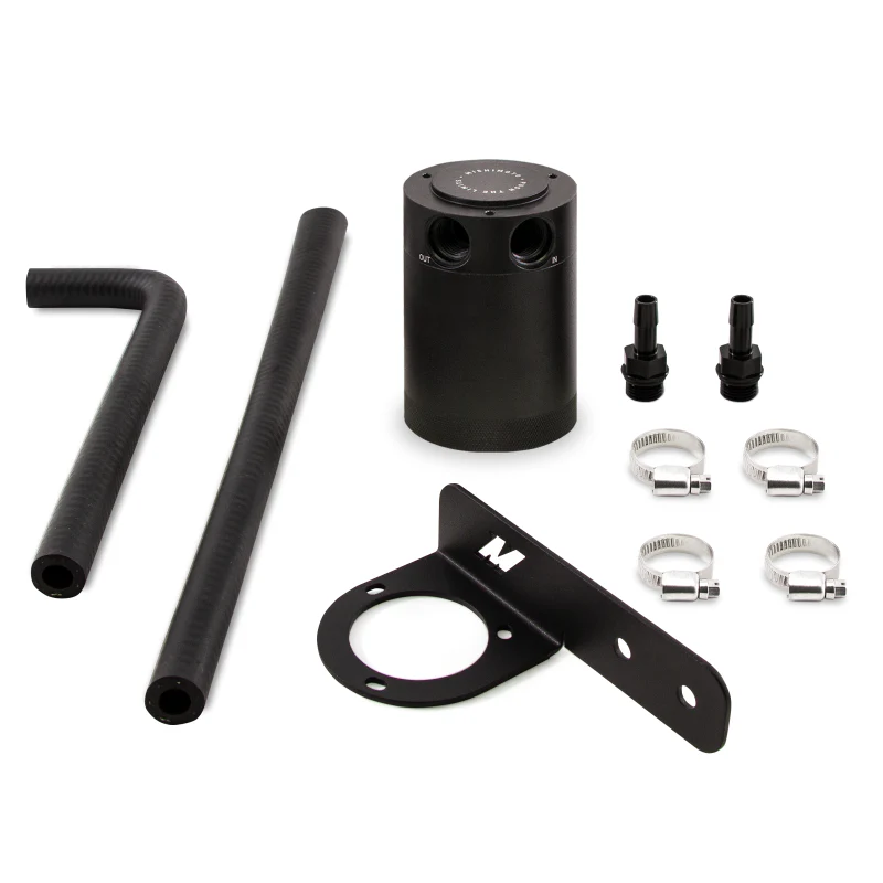 Mishimoto 2016+ Honda Civic 1.5L Turbo Baffled Oil Catch Can Kit - Black (PCV Side) - Image 3