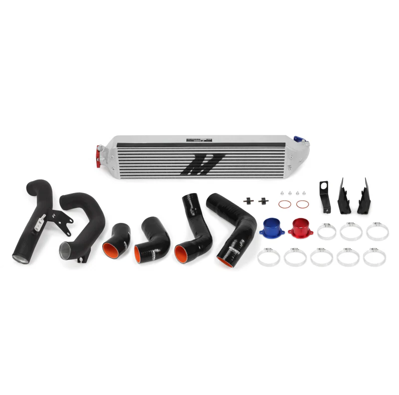 Mishimoto 2016+ Honda Civic 1.5T / 2017+ Honda Civic Si Silver Intercooler Kit w/Black Pipes - Image 4
