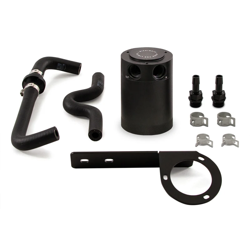 Mishimoto 2017+ Honda Civic Type R Baffled Oil Catch Can Kit - Black - Image 4