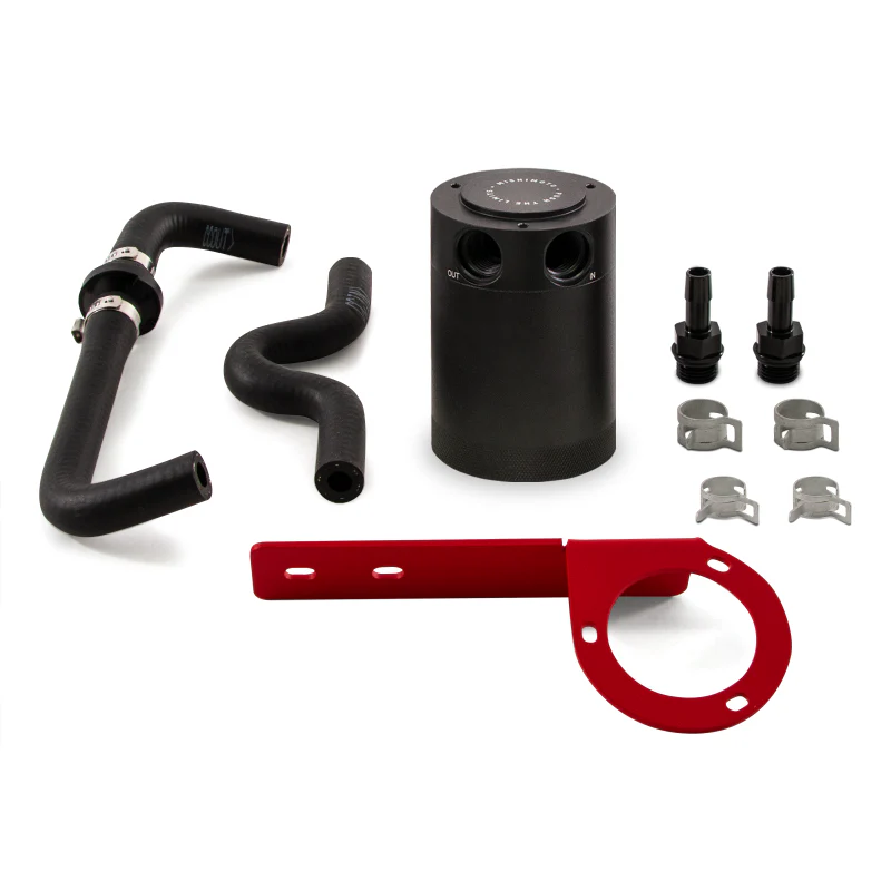Mishimoto 2017+ Honda Civic Type R Baffled Oil Catch Can Kit - Red - Image 4