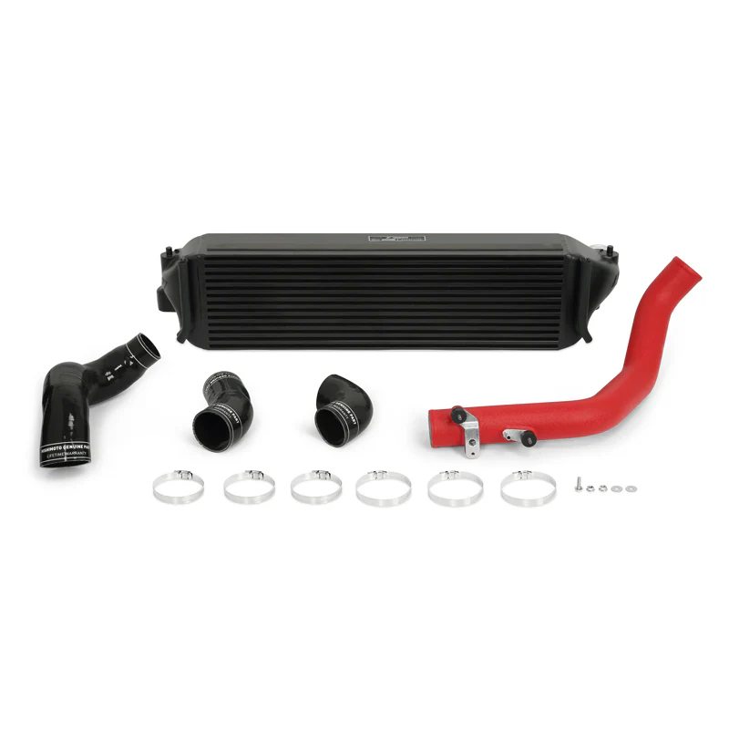 Mishimoto 2017+ Honda Civic Type R Intercooler Kit - Black Intercooler Red Pipes - Image 3