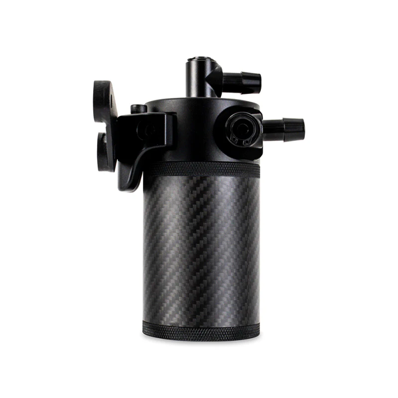 Mishimoto 2020+ Chevrolet Corvette C8 Baffled Oil Catch Can Kit (PCV Side) - Carbon Fiber - Image 4