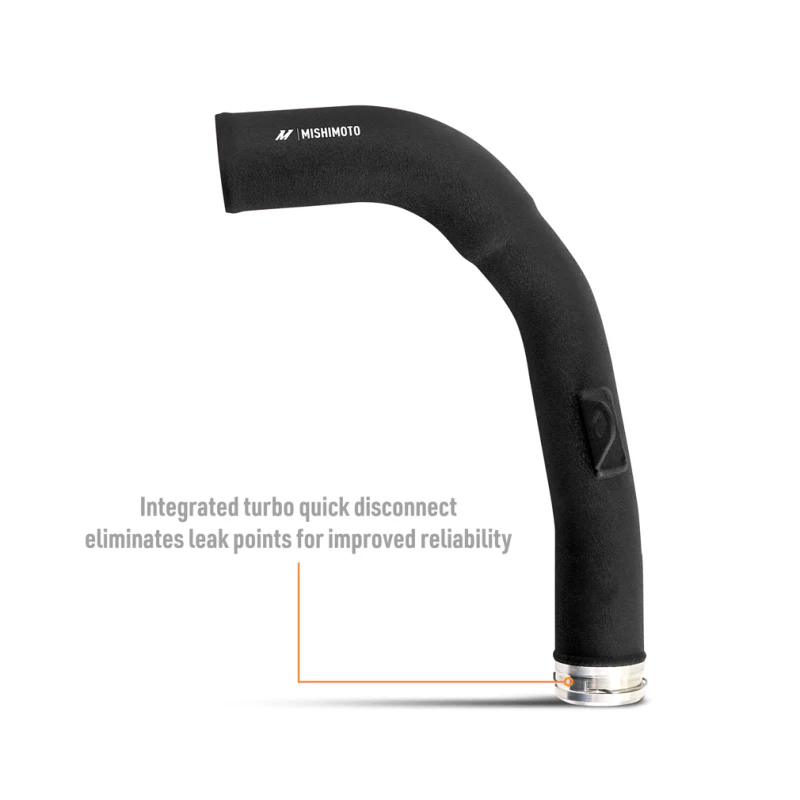 Mishimoto 2022+ Subaru WRX Charge Pipe Micro - Wrinkle Black - Image 4