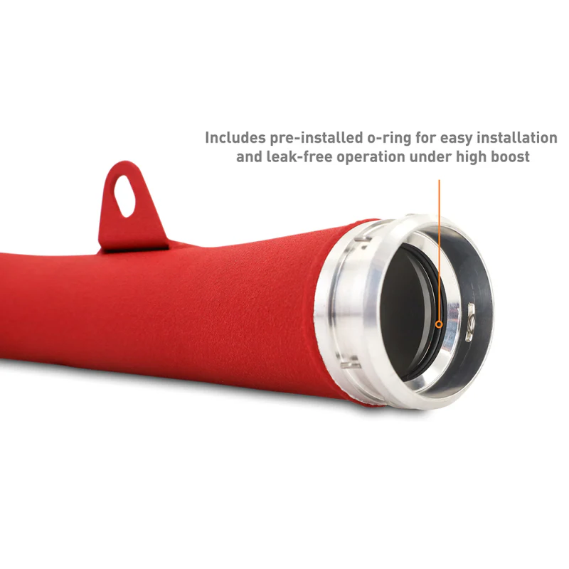 Mishimoto 2022+ Subaru WRX Charge Pipe - Wrinkle Red - Image 4
