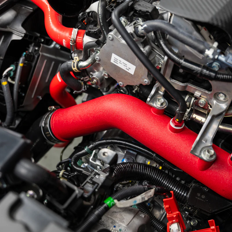 Mishimoto 2023+ Honda Civic Type-R Intercooler Kit w/Pipes - Black Intercooler/Red Pipes - Image 8