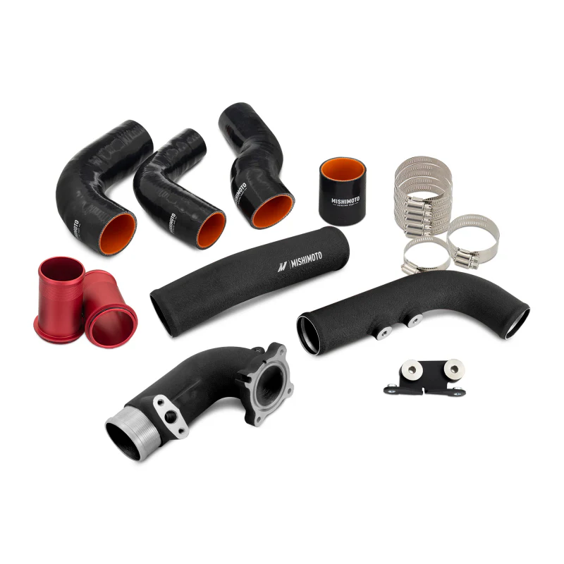 Mishimoto 2023+ Toyota GR Corolla Intercooler & Pipe Kit - Black Cooler - Black Pipes - Image 7