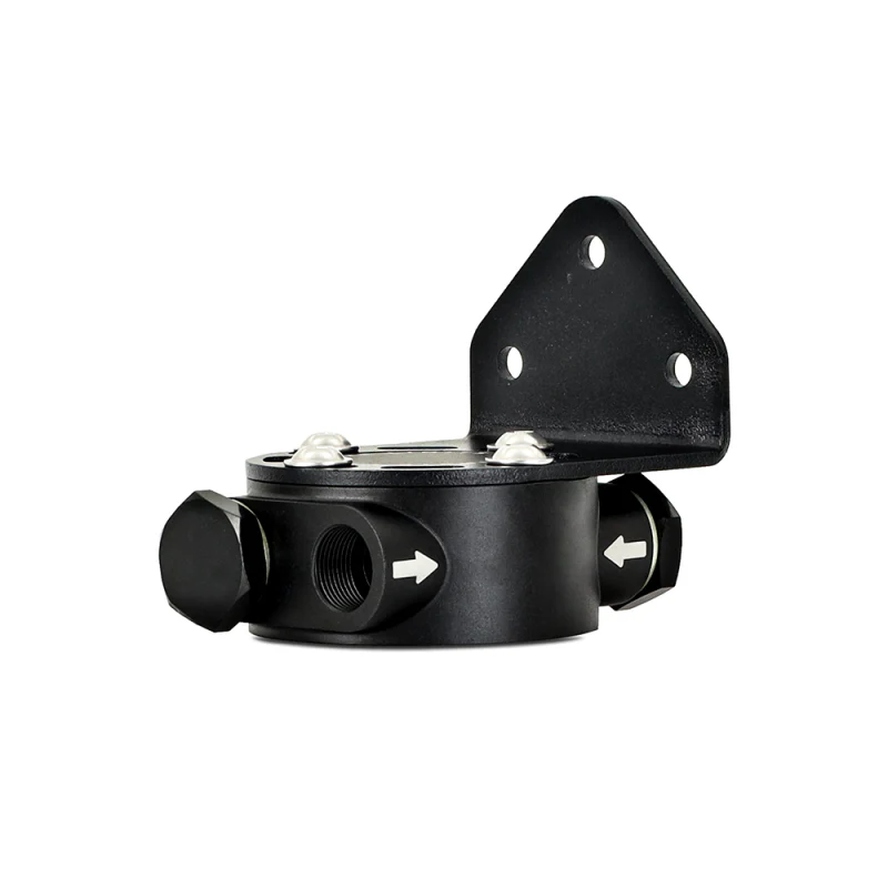 Mishimoto 3/4 - 16 Thread Remote Oil Filter Mount - Black - Image 2