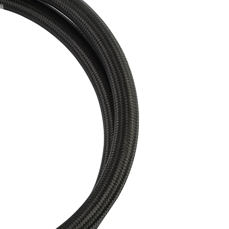 Mishimoto 3Ft Stainless Steel Braided Hose w/ -6AN Fittings - Black - Image 2
