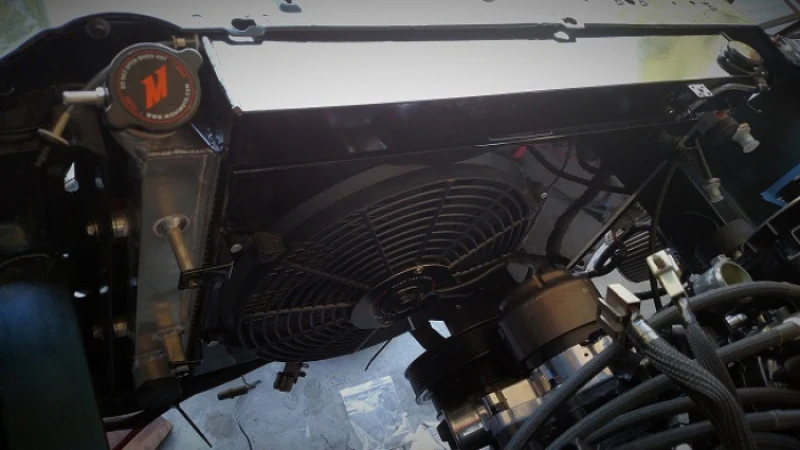 Mishimoto 94-96 Ford Mustang Aluminum Fan Shroud Kit (Does not fit with ABS Equipped Vehicle) - Image 7