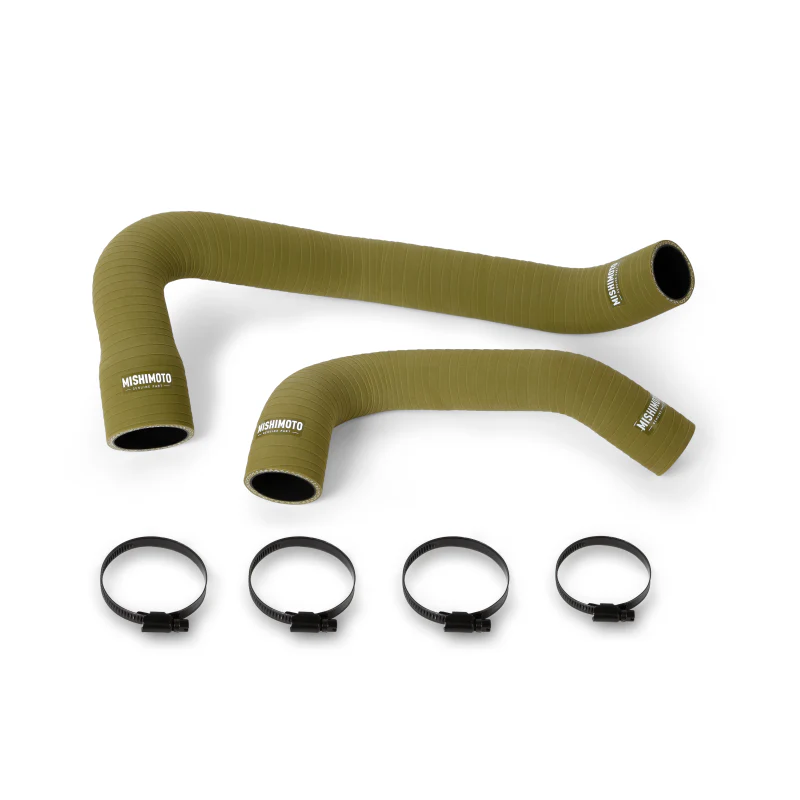 Mishimoto 97-06 Jeep Wrangler 6cyl Silicone Hose Kit Olive Drab - Image 3