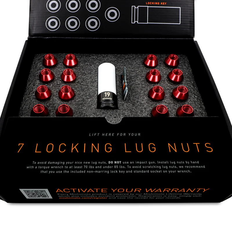 Mishimoto Aluminum Locking Lug Nuts 1/2 X 20 23pc Set Neo Chrome - Image 7