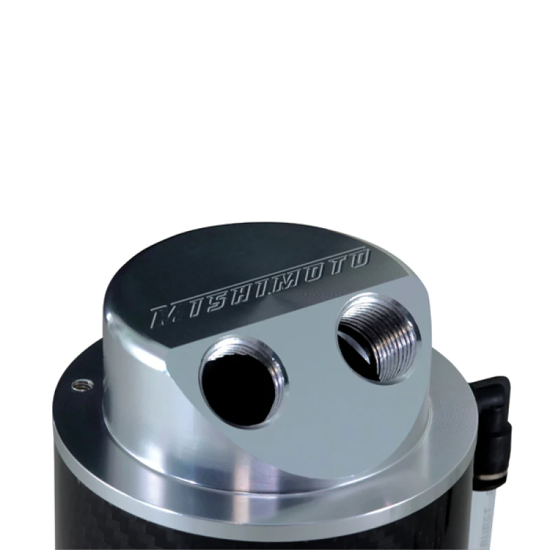 Mishimoto Carbon Fiber Oil Catch Can 10mm Fittings - Image 3