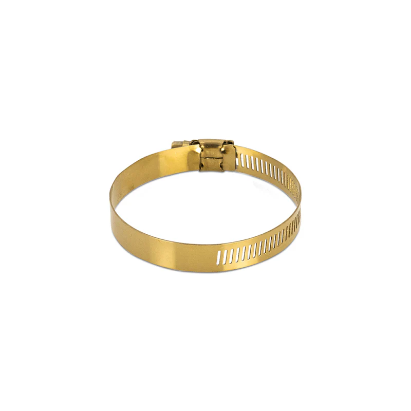Mishimoto High-Torque Worm Gear Clamp 0.55in.-0.1.06in. (14mm-27mm) - Pack of 10 - Gold - Image 2