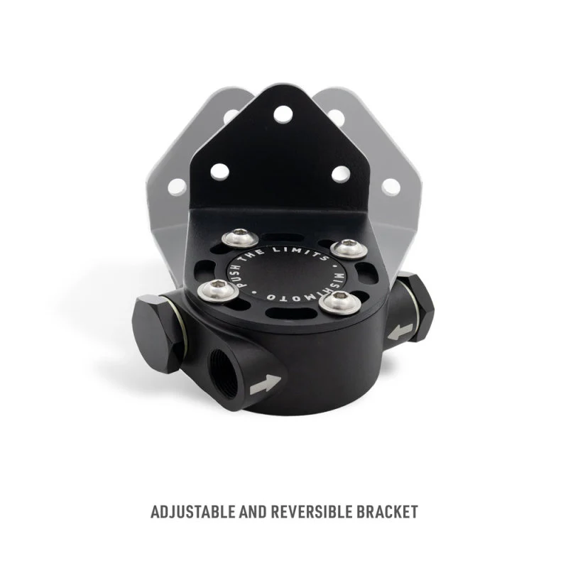 Mishimoto M20 x 1.5 - Remote Oil Filter Mount - Black - Image 2