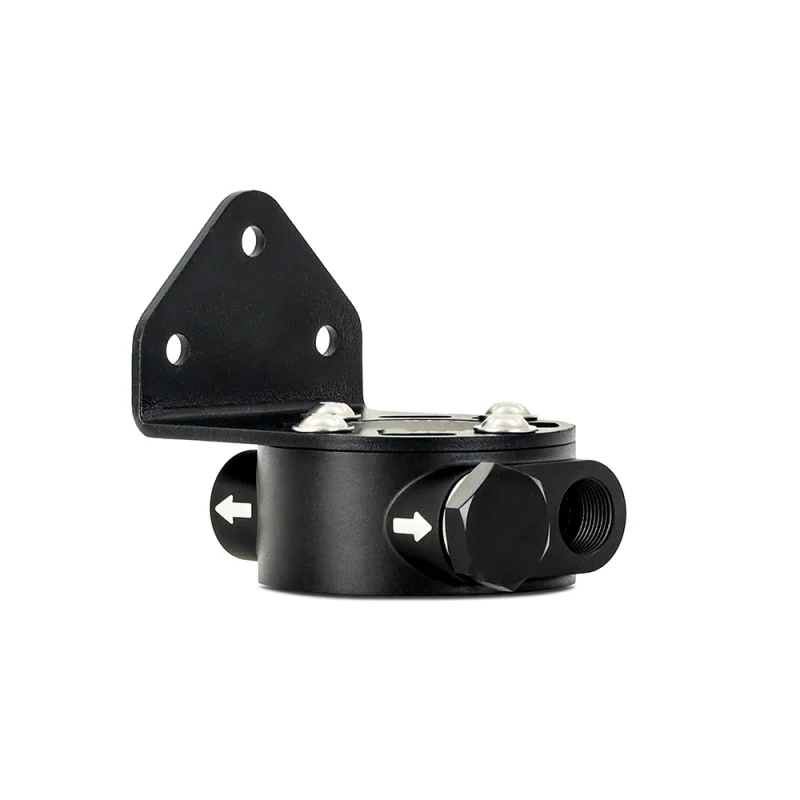 Mishimoto M20 x 1.5 - Remote Oil Filter Mount - Black - Image 7