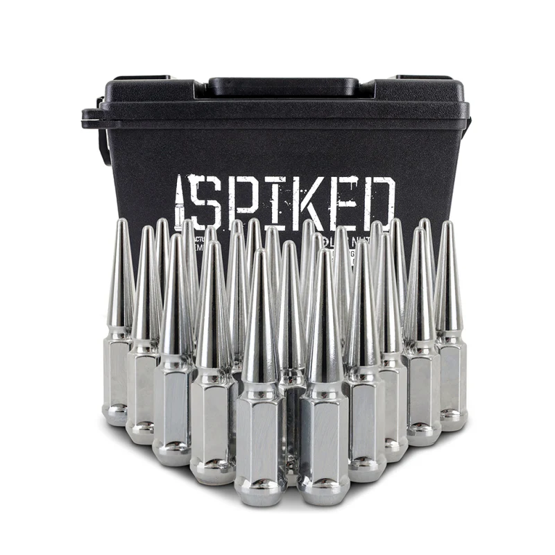 Mishimoto Mishimoto Steel Spiked Lug Nuts M14 x 1.5 24pc Set Chrome - Image 4