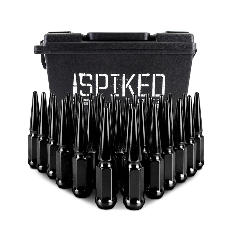 Mishimoto Mishimoto Steel Spiked Lug Nuts M14 x 1.5 32pc Set Black - Image 2
