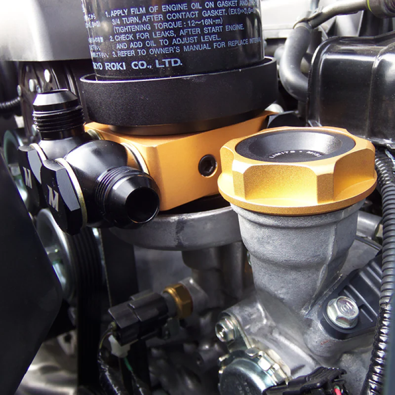 Mishimoto Oil Sandwich Plate w/ Rear-Mounted Thermostat - Image 10