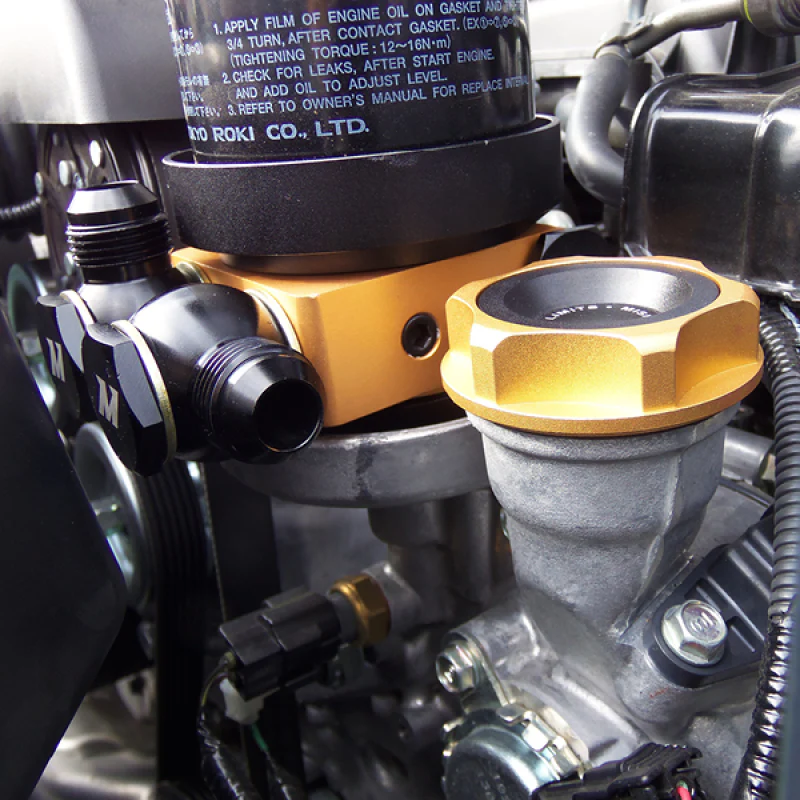 Mishimoto Oil Sandwich Plate w/ Rear-Mounted Thermostat - Image 11