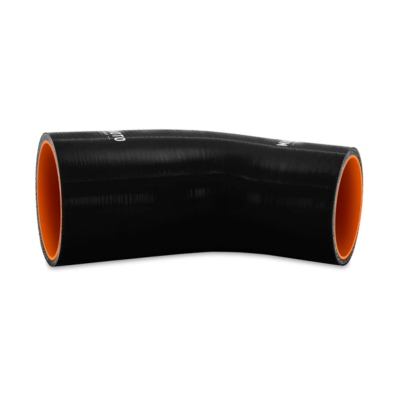 Mishimoto Silicone Reducer Coupler 45 Degree 2.75in to 3in - Black - Image 2
