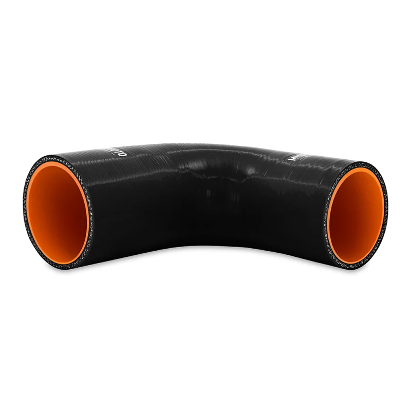 Mishimoto Silicone Reducer Coupler 90 Degree 2.5in to 2.75in - Black - Image 2