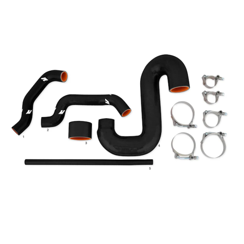 Mishimoto Subaru 02-07 WRX/04-07 STi Top-Mount Intercooler Kit - Powder Coated Black & Black Hoses - Image 16