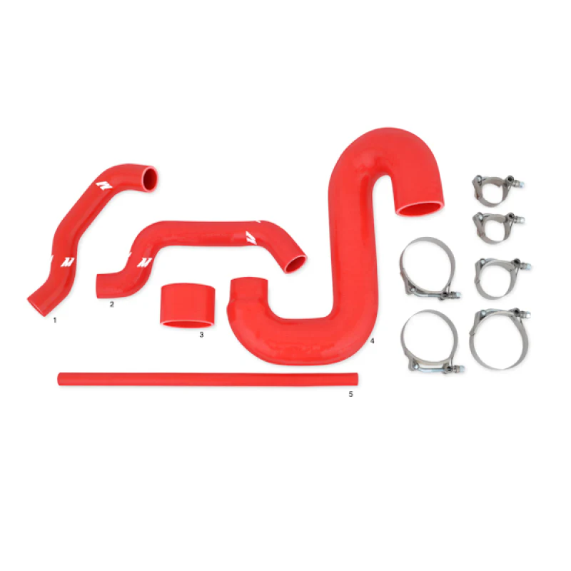 Mishimoto Subaru 02-07 WRX/04-07 STi Top-Mount Intercooler Kit - Powder Coated Black & Red Hoses - Image 12