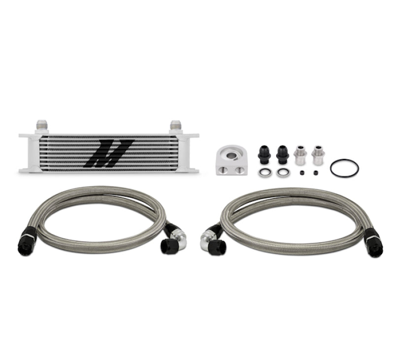 Mishimoto Universal 10 Row Oil Cooler Kit (Metal Braided Lines) - Image 3