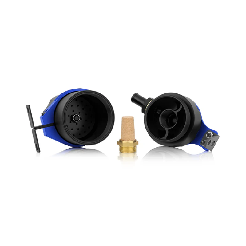 Mishimoto Universal Baffled Oil Catch Can - Blue - Image 13