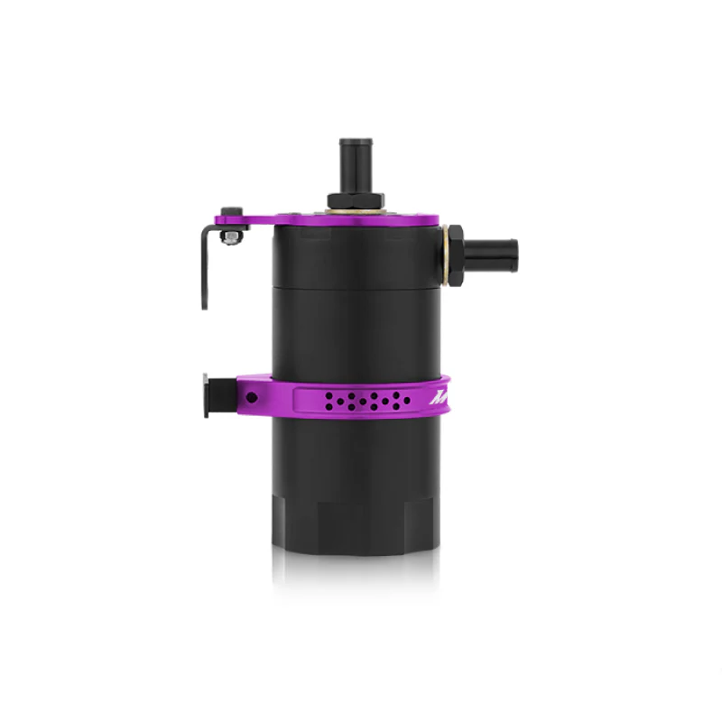 Mishimoto Universal Baffled Oil Catch Can - Purple - Image 10