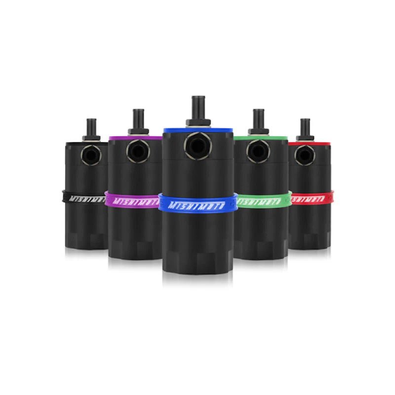 Mishimoto Universal Baffled Oil Catch Can - Purple - Image 2