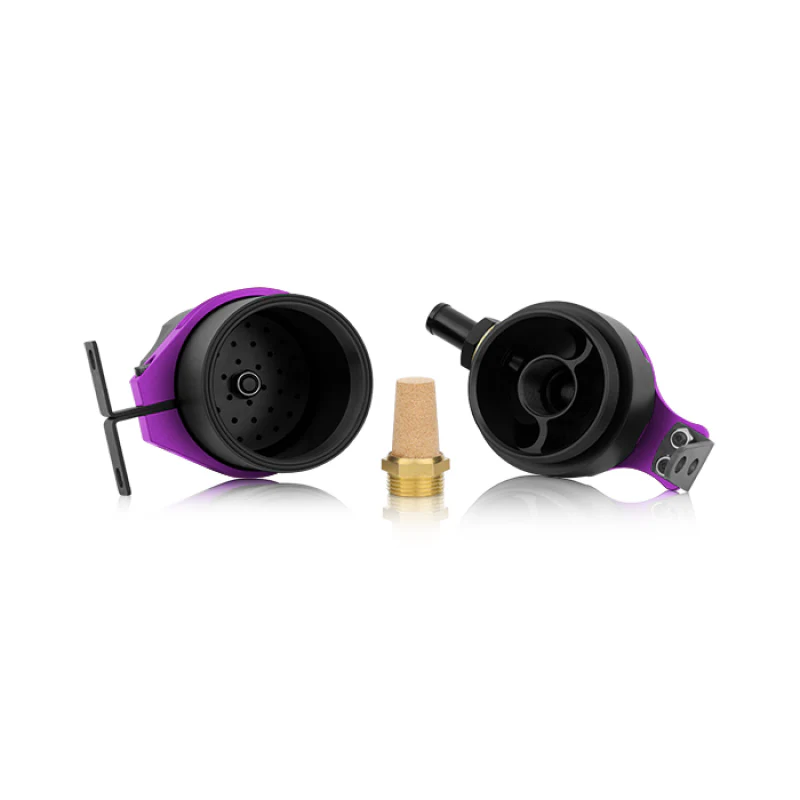 Mishimoto Universal Baffled Oil Catch Can - Purple - Image 7
